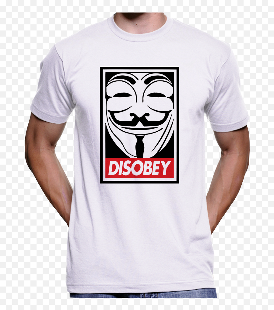 Download Hd Guy Fawkes Mask Disobey T - Shirt Hoodie T Withnail And It Shirt Png,Guy Fawkes Mask Transparent