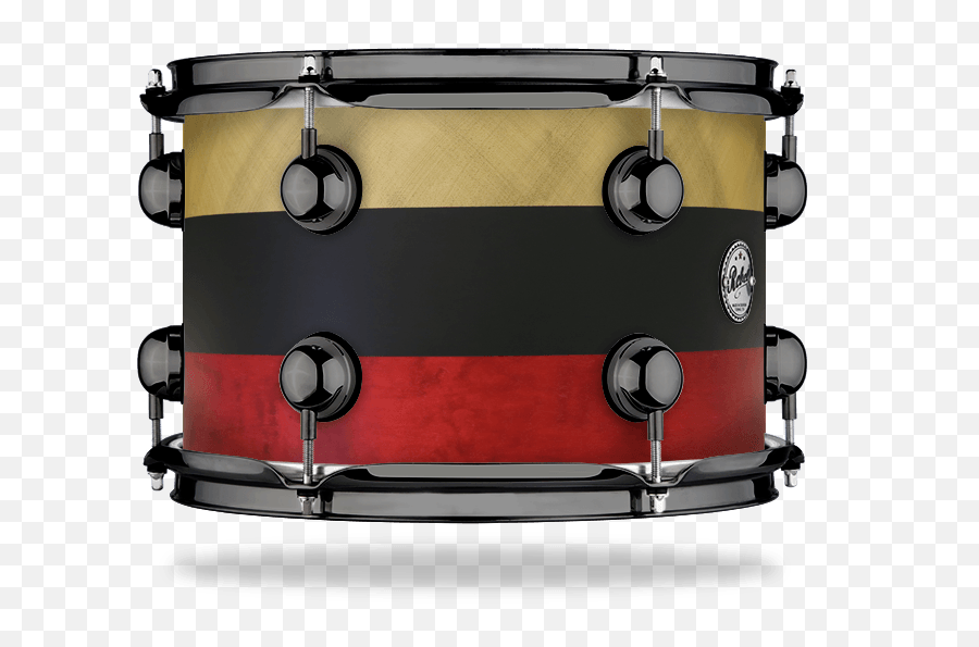 Goldblack Stripe Over Red Stain - Solid Satin Dsdrum Drum Png,Black Stripe Png
