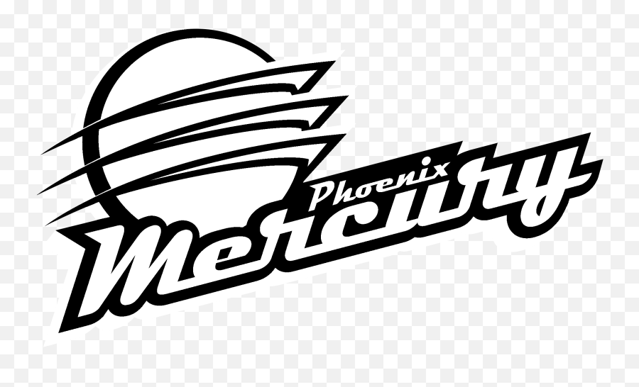 Phoenix Mercury Logo Black And White - Phoenix Mercury Logo Phoenix Mercury Logo Black And White Png,Phoenix Wright Logo
