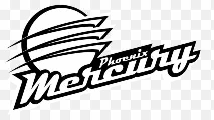 Phoenix Mercury Logo Black And White - png