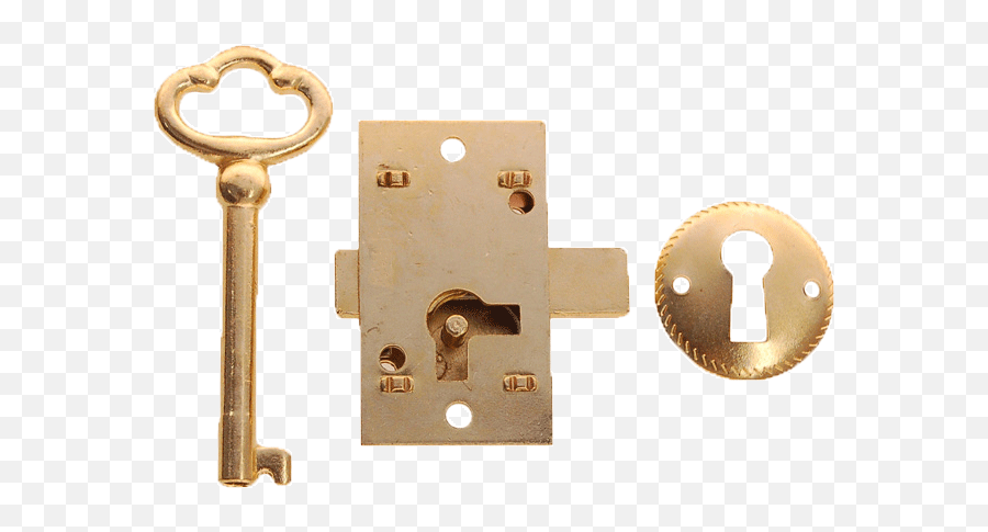 Flush Mount Cabinet Door Lock U0026 Skeleton Key - Cabinet Skeleton Key Locks Png,Door Knob Png