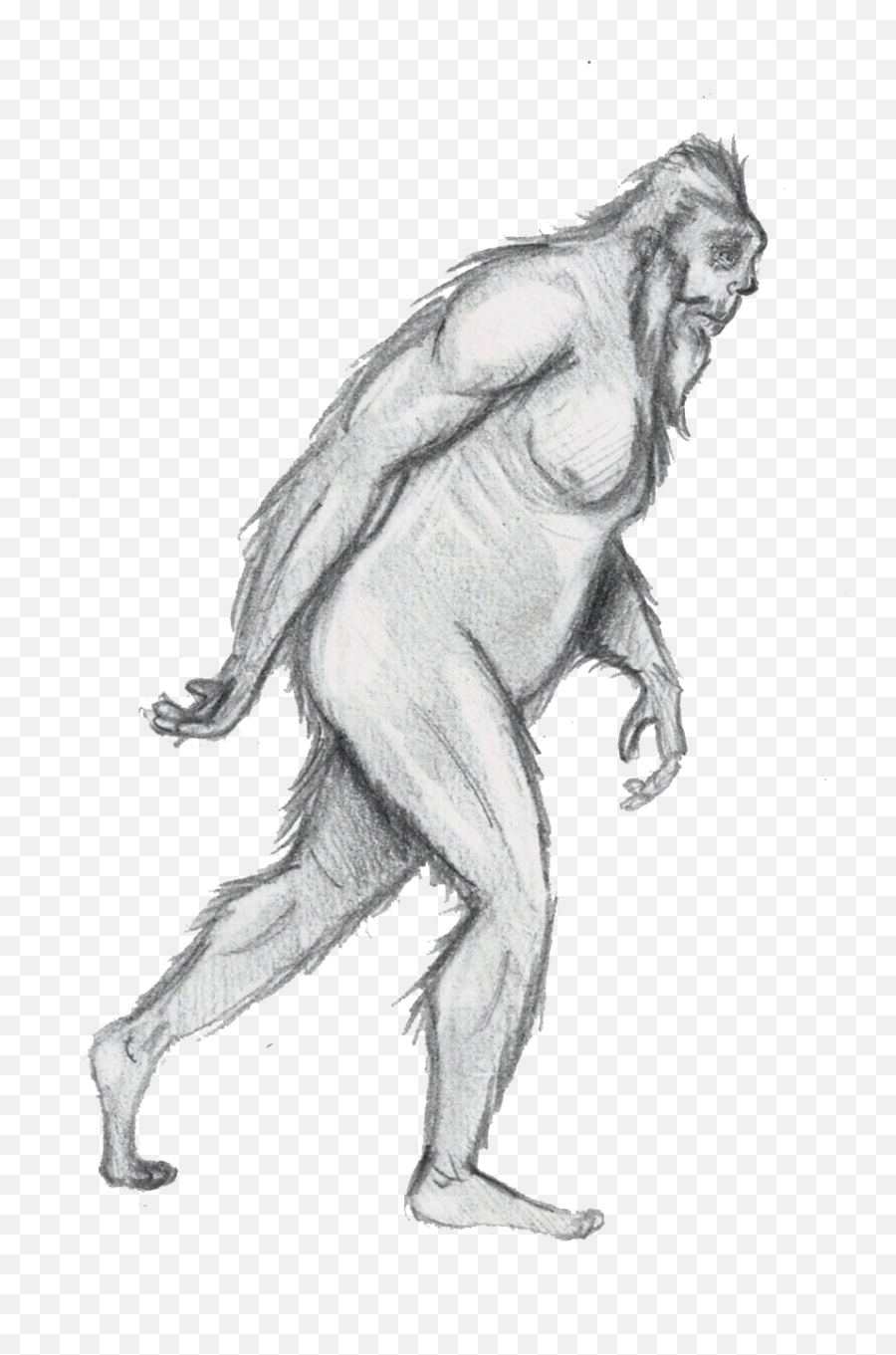 Big Foot Safari - Figure Drawing Png,Bigfoot Png