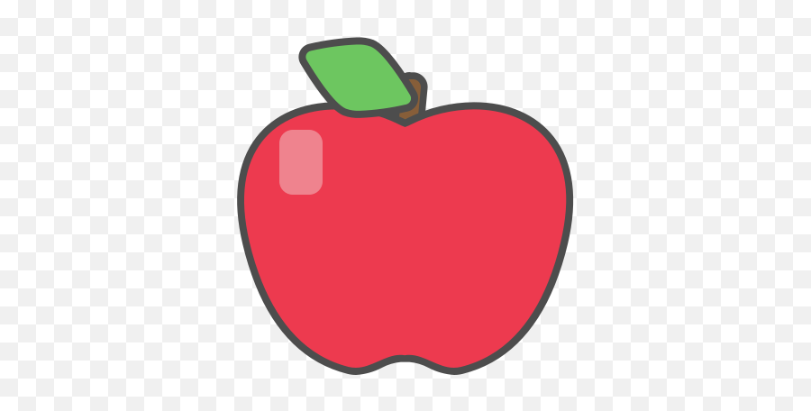 Food Fruit Apple Free Icon Of Fruits - Easy Drawing Of An Apple Png,Apple Icon Transparent