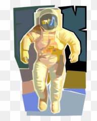 Walk Vector Astronaut - Illustration Transparent Cartoon Atmospheric Diving Suit png