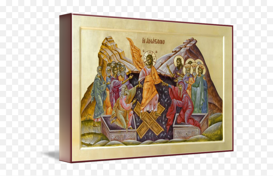 Resurrection Of Christ By Julia Bridget Hayes - Picture Frame Png,Resurrection Icon Images