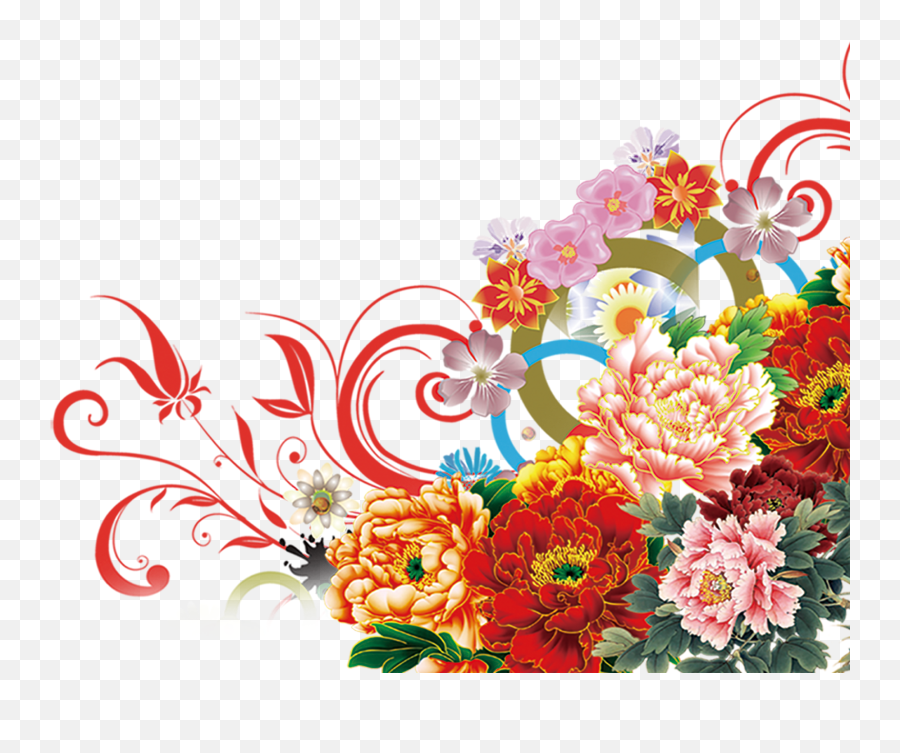 Peony Clipart Flower Bunch Png