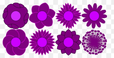 Set Of 15 Colorful Flower Shapes Png Svg Clip Art For Web - Coleccion De Acrilicos Nail Factory