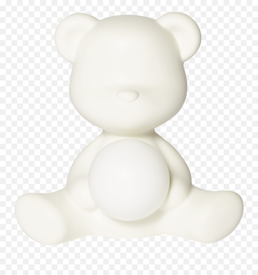 Qeeboo Teddy Girl Rechargeable Lamp White Png Bear Icon Coat