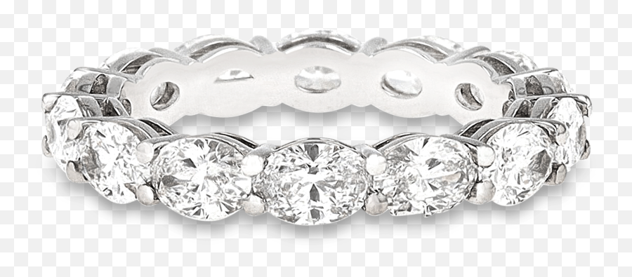 Oval Diamond Eternity Band 343 Carats - Solid Png,Mickeymouse Icon