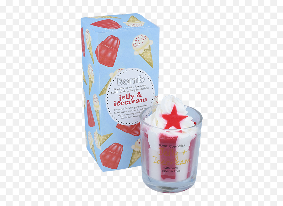 Jelly U0026 Icecream Piped Glass Candle - Candle Png,Transparent Candle