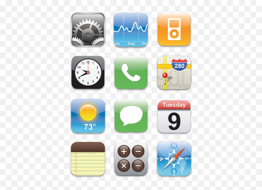 Iphone Apps Icon Pack Free Packs To Download - Google Maps Png,Ios 6 Icon