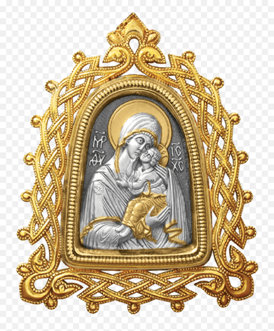 Icon Pendant U201cour Lady Of Yaroslavlu201d With Openwork Frame Png Our Tenderness