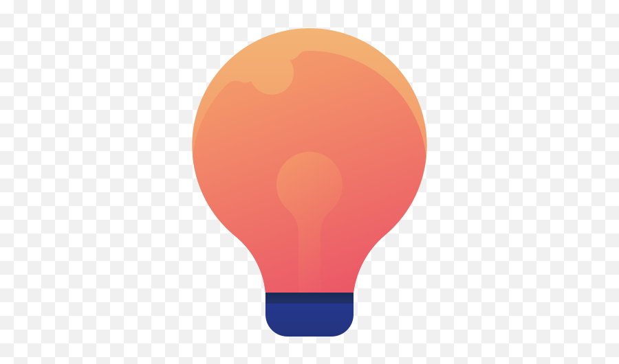 Lightbulb Energy Power Flashlight Free Icon Of Vector Png Orange Light Bulb