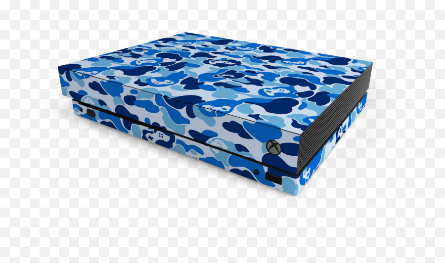 Xbox One X Blue Game Camo Skin - Box Png,Xbox One X Png