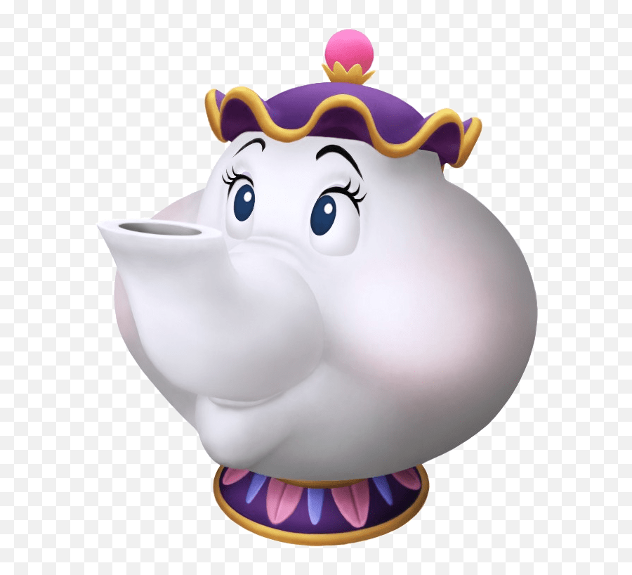 Beauty And The Beast Png Transparent - Mrs Potts Kingdom Hearts,Beauty And The Beast Rose Png
