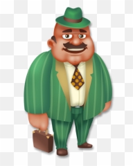 Salesman - Hay Day Personagens Cidade Clipart Full Size Visitantes Del Pueblo Hay Day Png,Hay Png