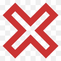 Persian Red X Mark 2 Icon - Purple Symbol png
