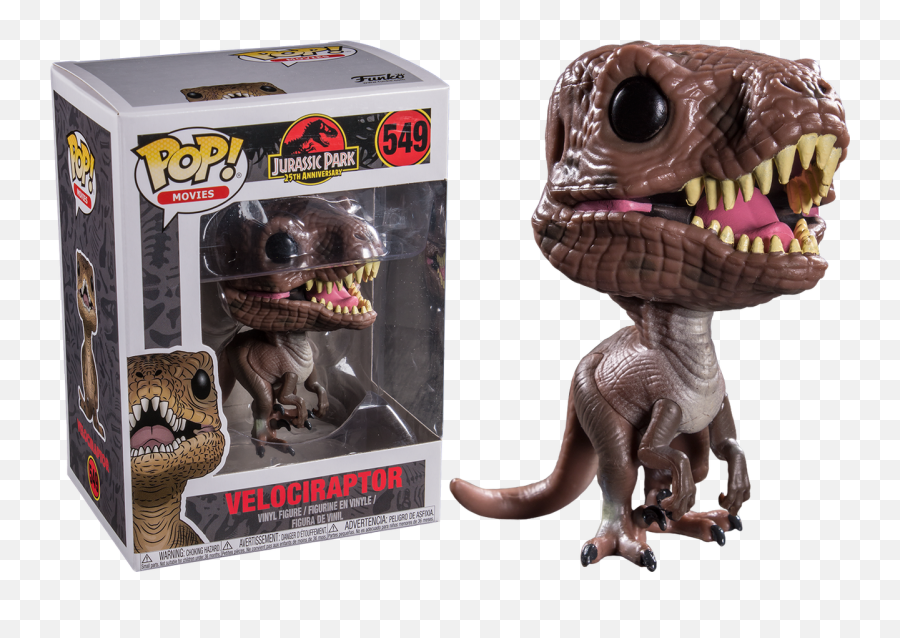 Jurassic Park - Velociraptor Pop Vinyl Figure Jurassic Park Funko Pop Png,Velociraptor Png