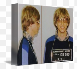 Bill Gates Mug Shot Horizontal Color By Tony Rubino - Bill Gates Mug Shots Png,Bill Gates Transparent