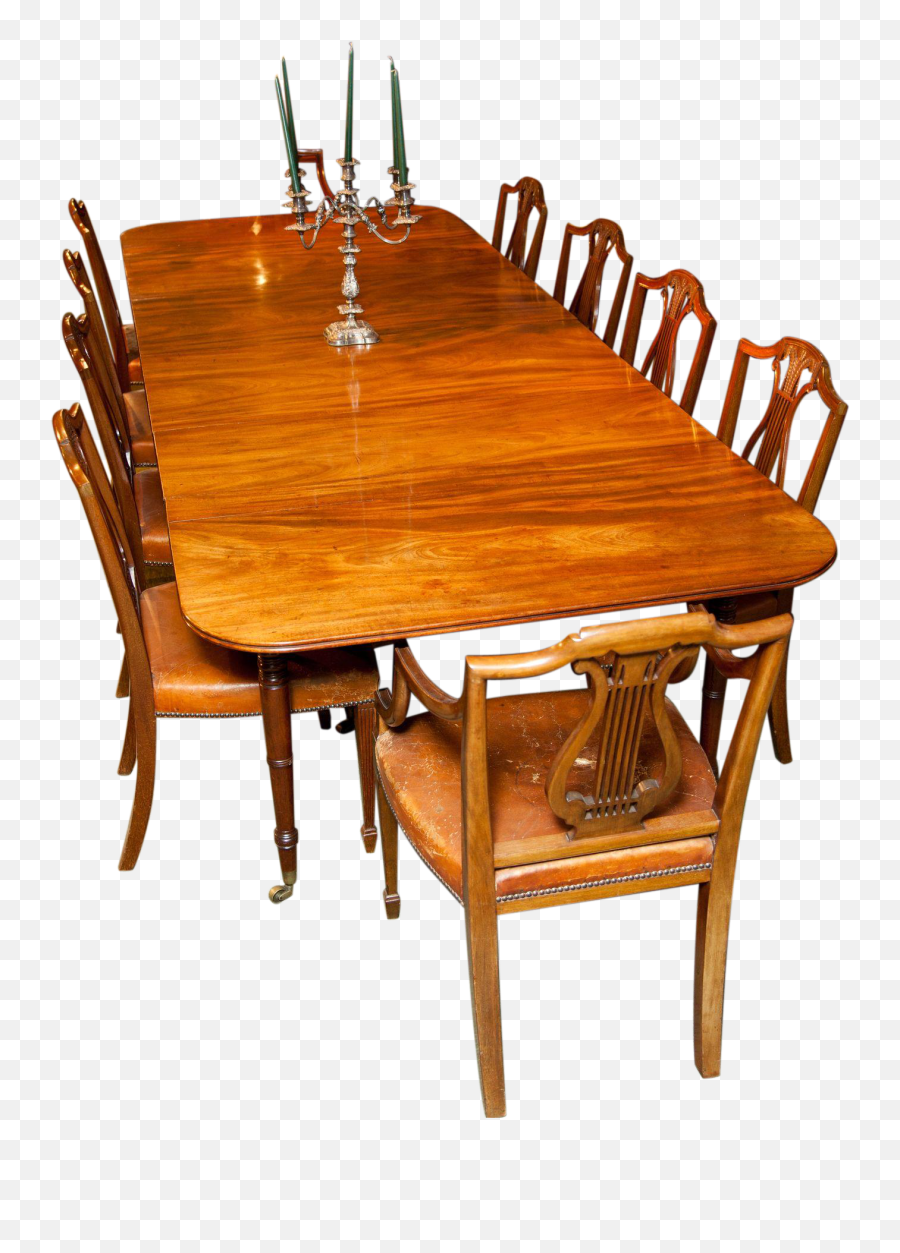 Rare English Antique Mahogany Campaign - Kitchen Dining Room Table Png,Dinner Table Png