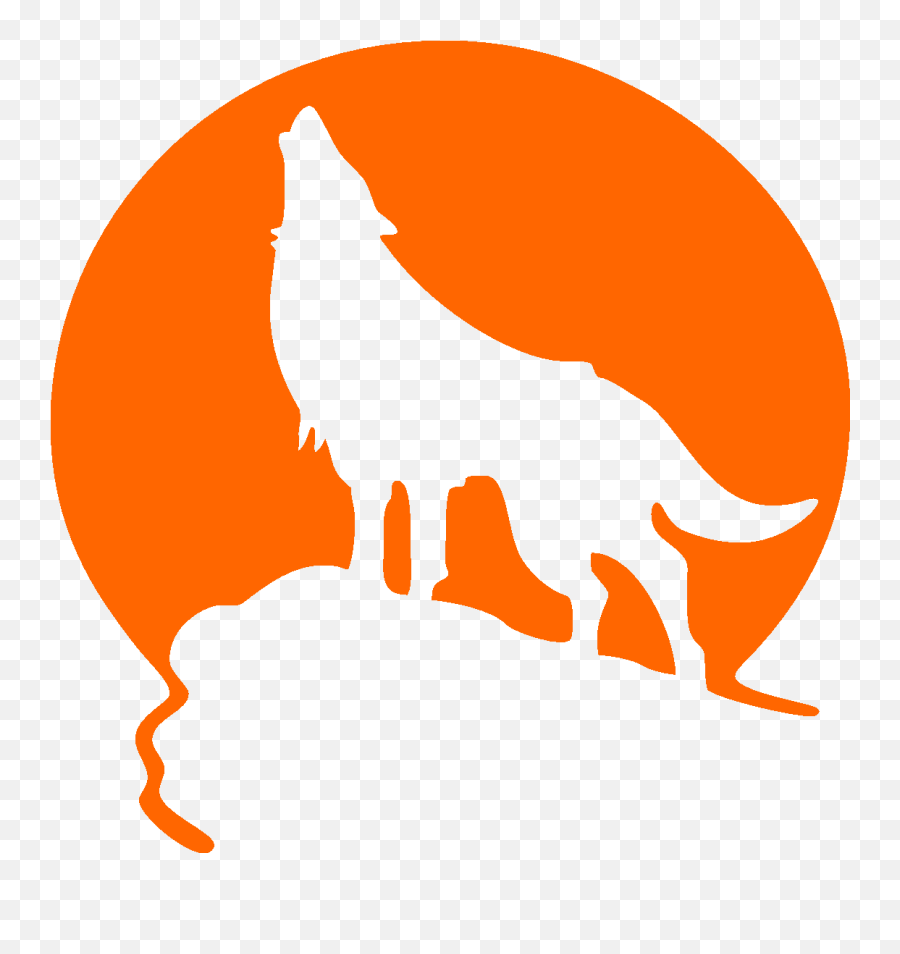 Howling Wolf Clipart - Clipart Best Stencil Plantillas De Animales Png,Wolf Head Logo