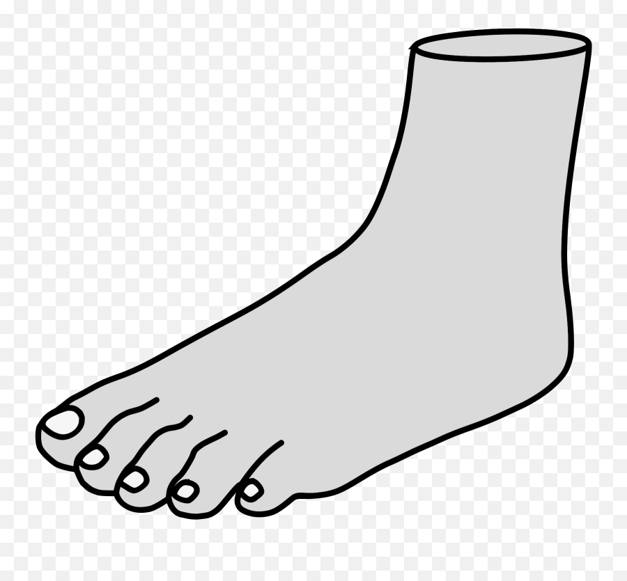 Feet Black Clipart - Foot Clipart Png,Feet Transparent