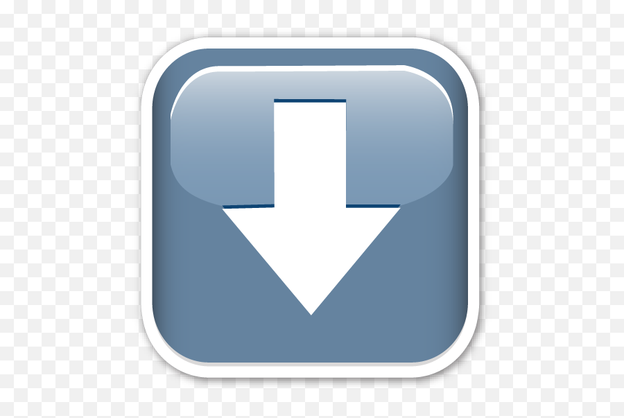Downwards Black Arrow - Transparent Arrow Emoji Png,Arrow Emoji Png