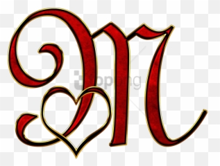 Free Png Valentine Capital Letter M - Clip Art