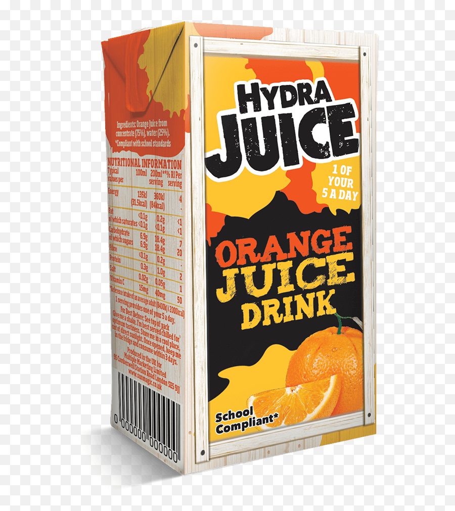 Hydra Juice 200ml 75 Orange Drink - Sunmagic Orange Png,Orange Juice Png