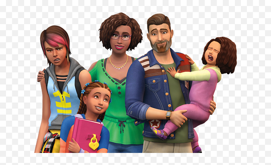 Sims 4 Parenthood Family - Parents In The Sims Png,Sims 4 Png