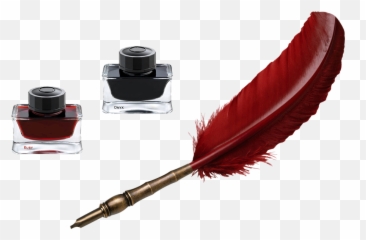 Antique Silver Inkwells - Fountain Pen Feather Png,Inkwell Png