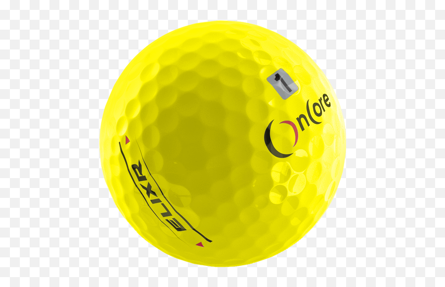 Download Elixr Ball Yellow Large - Golf Ball Full Size Png For Golf,Golf Ball Png