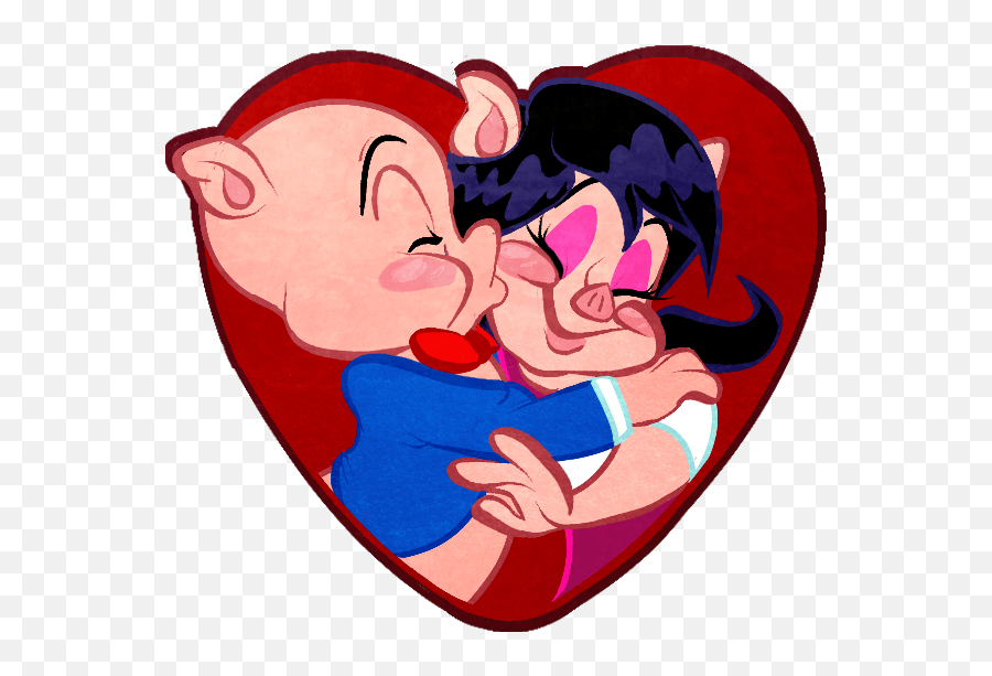 By Darkwingsnark - Porky And Petunia Pig 600x600 Png Imágenes De Porky Y Petunia,Porky Pig Png