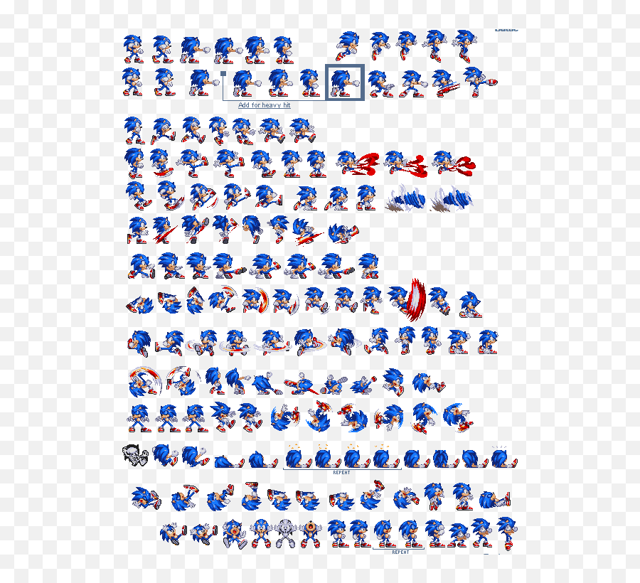 Modern Sonic Exe Sprites Png - Sonic Exe Sprites Png,Sonic Sprite Png