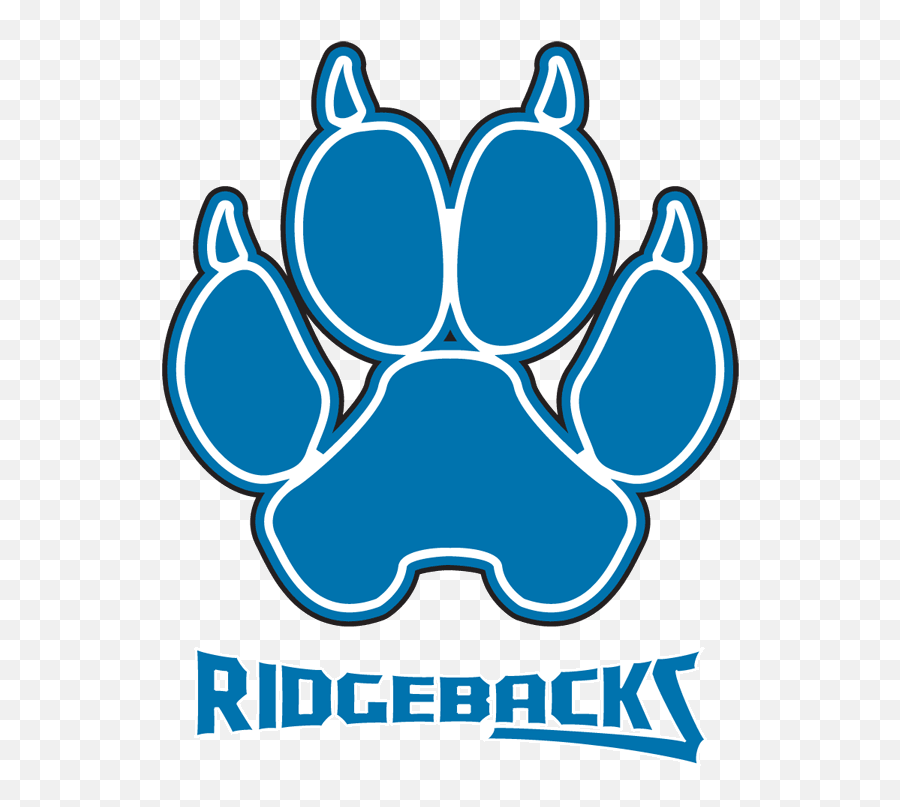 Blue Dog Paw Logo - Uoit Ridgebacks Png,Blue Paw Logos