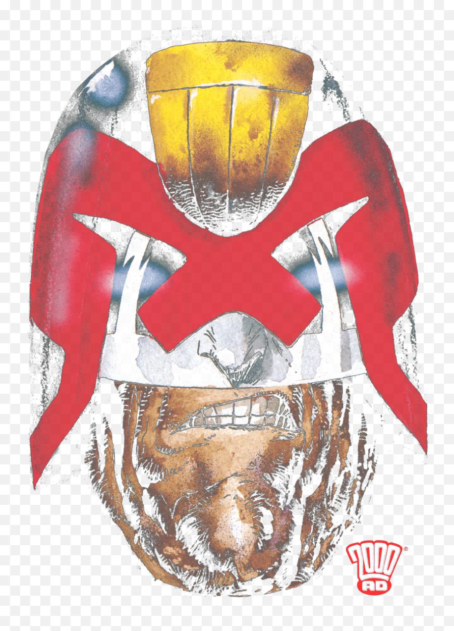 Judge Dredd Dredds Head Mens V - For American Football Png,Judge Dredd Logo