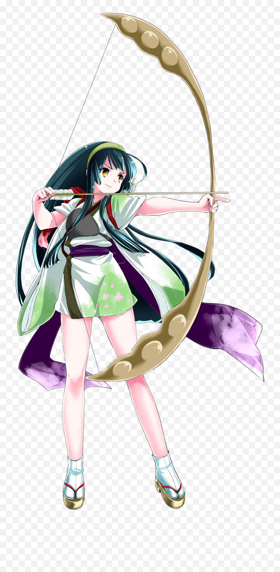 Anime style illustrations of cute archery girls - Stock Illustration  [69887952] - PIXTA