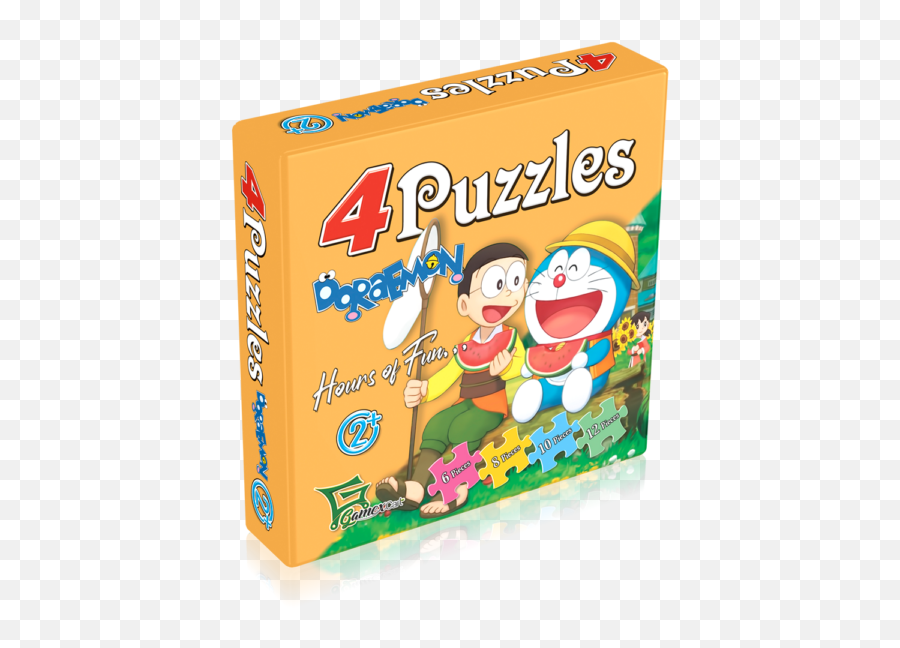 Doraemon 4 In 1 Puzzles - Fictional Character Png,Doraemon Png Icon