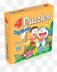 Doraemon 4 In 1 Puzzles - Fictional Character Png,Doraemon Png Icon