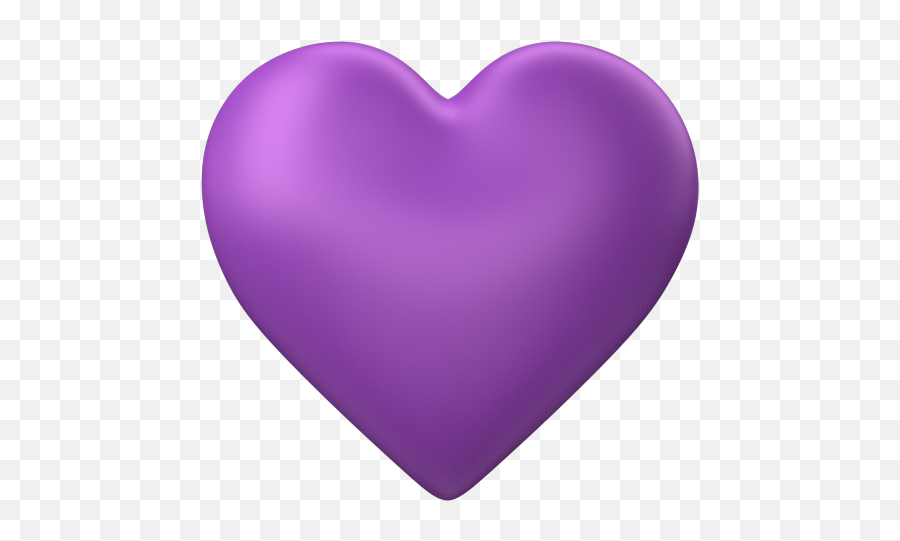 purple love heart 3d