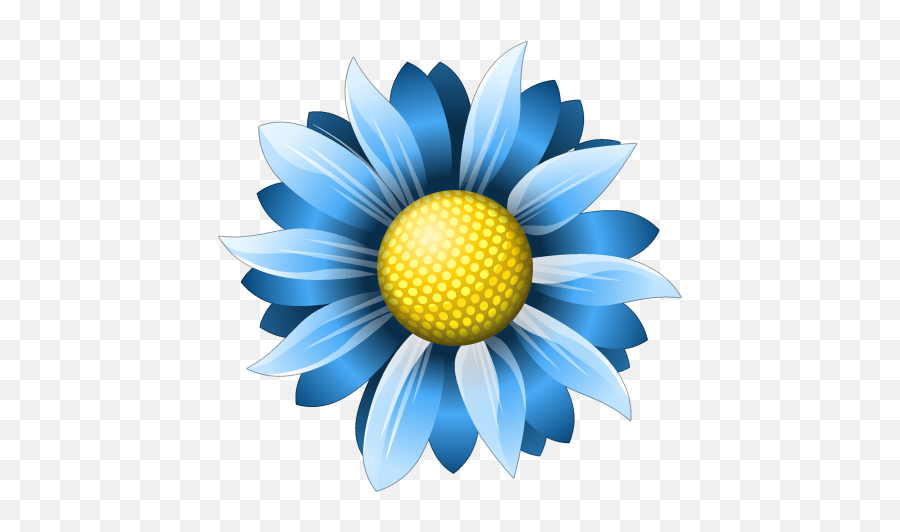 Flower Icon Png - Icon Flower Blue Png,Facebook Icon 64x64