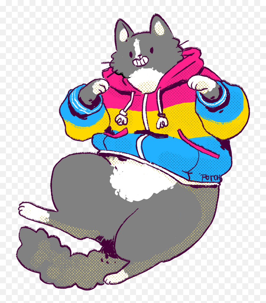 Pansexual And Im Proud - Pansexual Cat Png,Pansexual Flag Icon