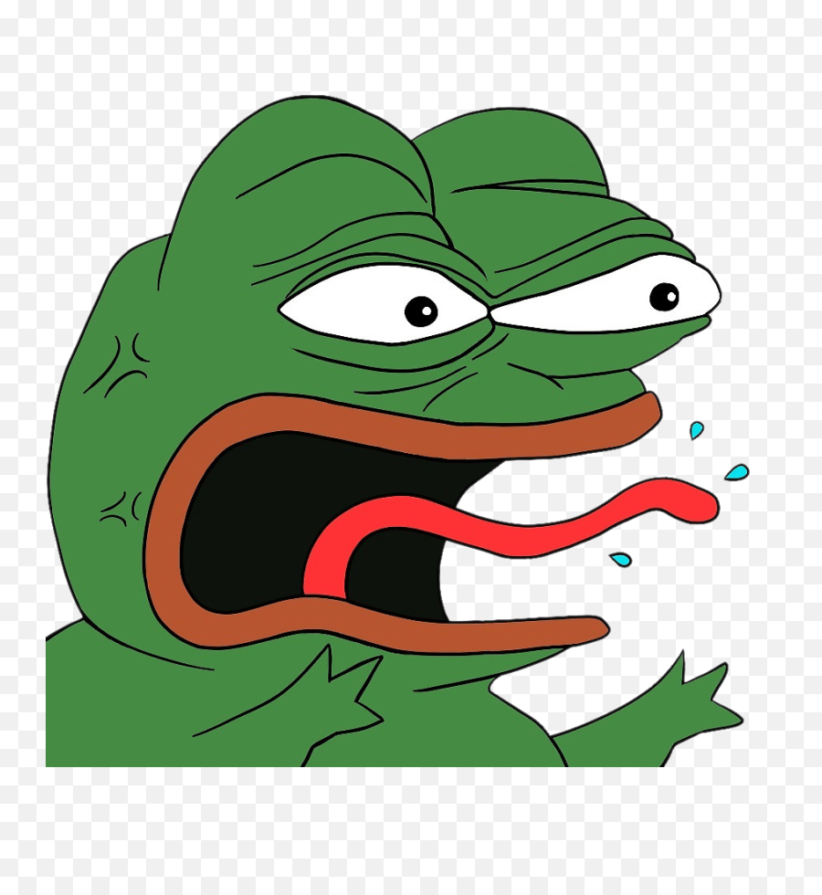 Angry Pepe Transparent Png - Angry Frog Meme,Pepe Frog Png