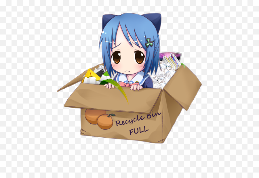 Download Anime Recycle Bin Icon Png - Anime Recycle Bin Icon Png,Recycle Bin Icon Transparent