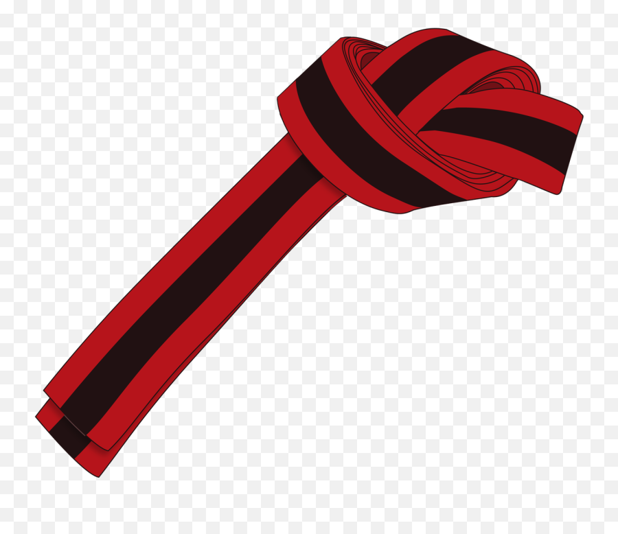 Fileichf Red Black Belt 2nd Gup Largepng - Wikimedia Commons Red Belt Black Stripe Taekwondo,Red Tie Png