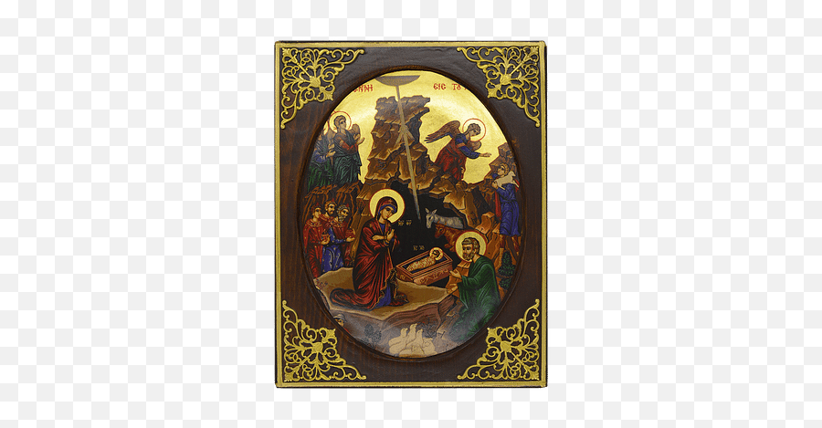 Holy Family U2013 Bethlehem Nativity Souvenirs - Christmas Icon Orthodox Png,Russian Virgin Mary Icon