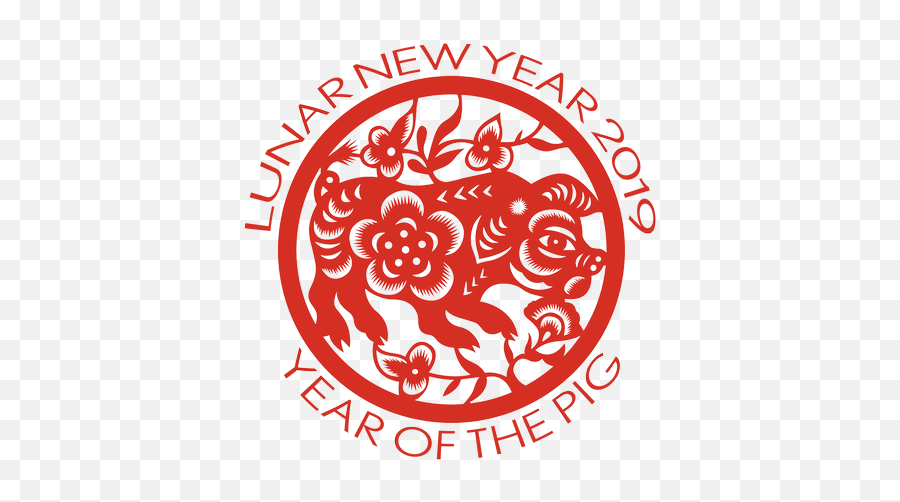 Pig Lunar New Year Transparent Png - Chinese Zodiac Pig Clear Background,Chinese New Year Png