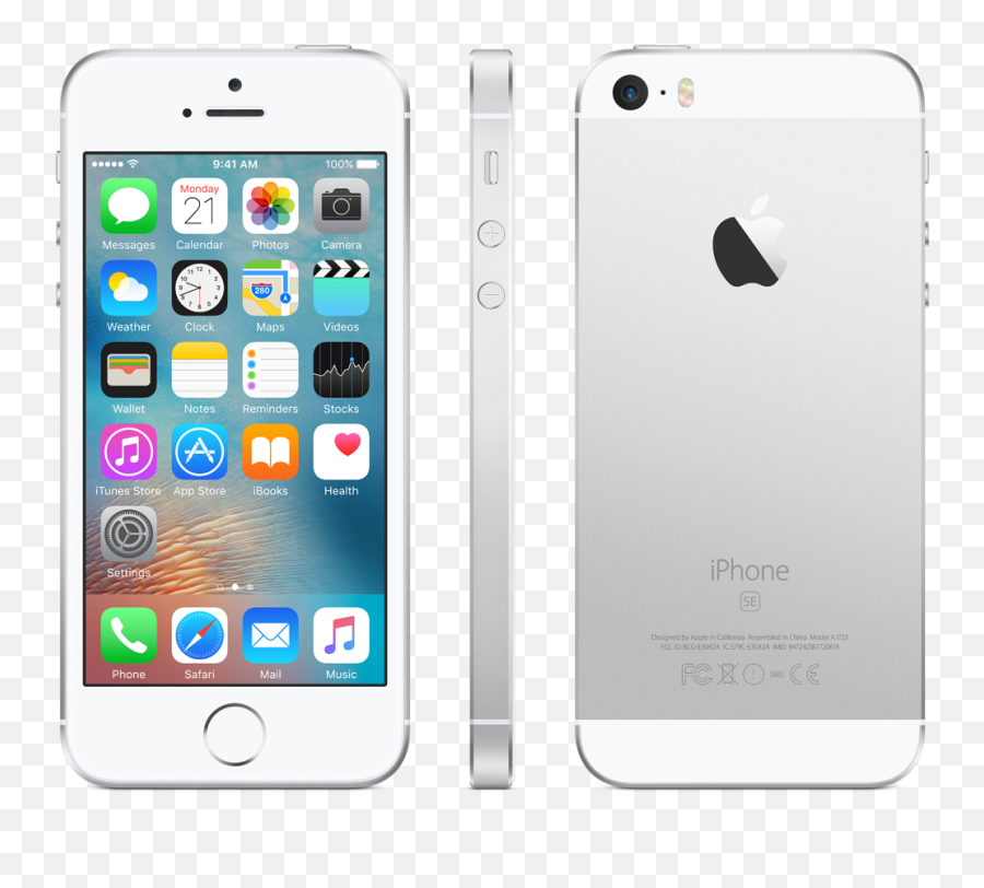 Apple Iphone Se 16gb Silver Png Image - Apple Iphone Se 16gb Silver,Iphone Se Png
