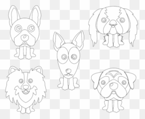 Dog Flat Icon 5 Vector Outline Graphic By 1riaspengantin - Dot png