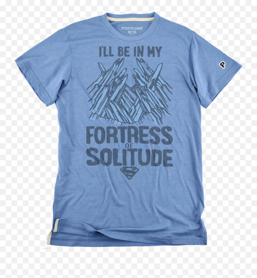 The Fortress Of Solitude Superman Tee Popfunk - Short Sleeve Png,Icon For My Man Superman